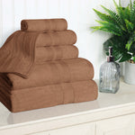 Ultra Soft Cotton Absorbent Solid Assorted 6 Piece Towel Set - Towel Set by Superior