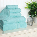 Ultra Soft Cotton Absorbent Solid Assorted 6 Piece Towel Set - Towel Set by Superior