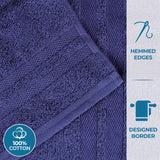 Ultra Soft Cotton Absorbent Solid Assorted 6 Piece Towel Set - Towel Set by Superior