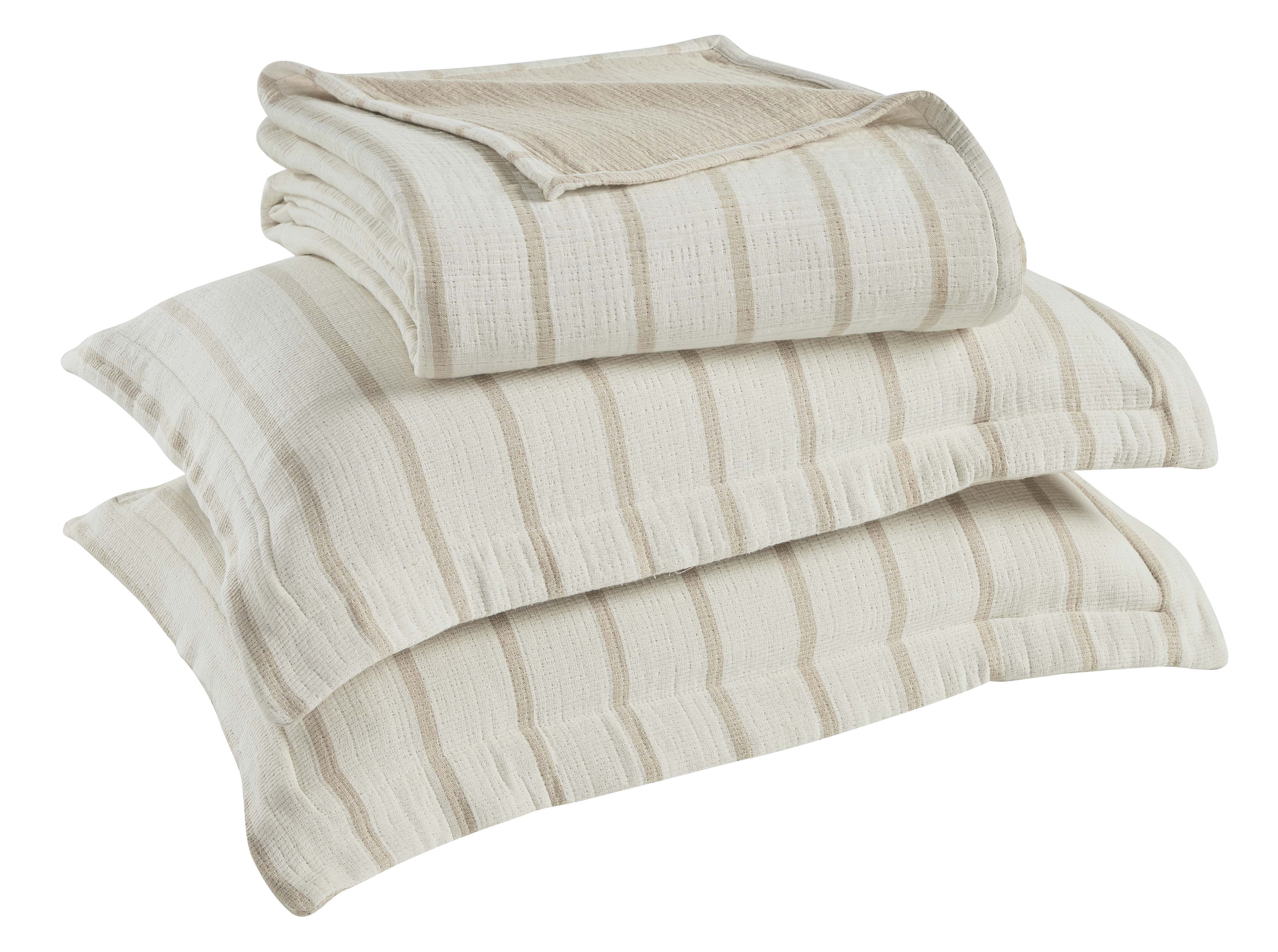 Valencia Cotton Reversible Medium Weight Matelasse Bedspread Set - Bedspread by Superior Brand