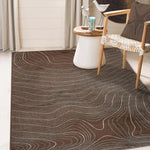 Veer Modern Abstract Wood Grain Indoor Area Rug Or Runner - Rugs by Superior