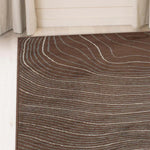 Veer Modern Abstract Wood Grain Indoor Area Rug Or Runner - Rugs by Superior