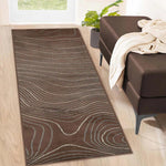 Veer Modern Abstract Wood Grain Indoor Area Rug Or Runner - Rugs by Superior
