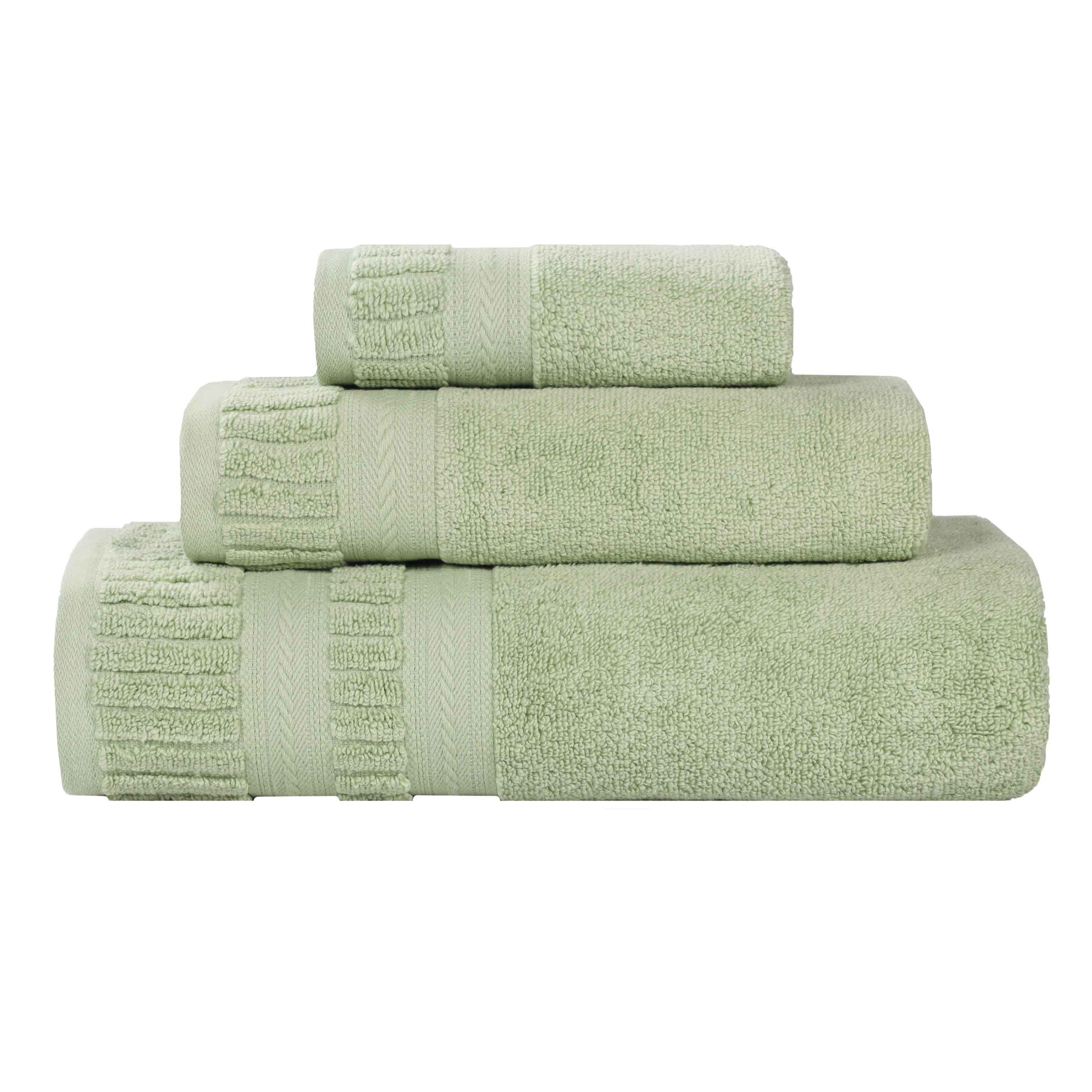 Venice Zero Twist Cotton Medium Weight Absorbent 3 Piece Towel Set - Towel Set by Superior Brand
