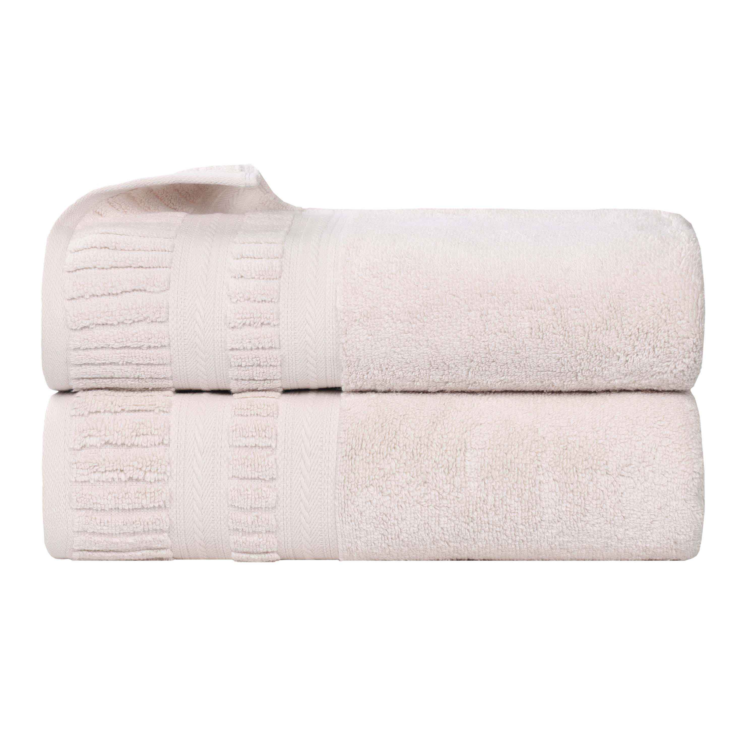 Zero Twist Cotton Medium Weight Soft Bath Towel Set of 2 - Bath Towel by Superior Brand