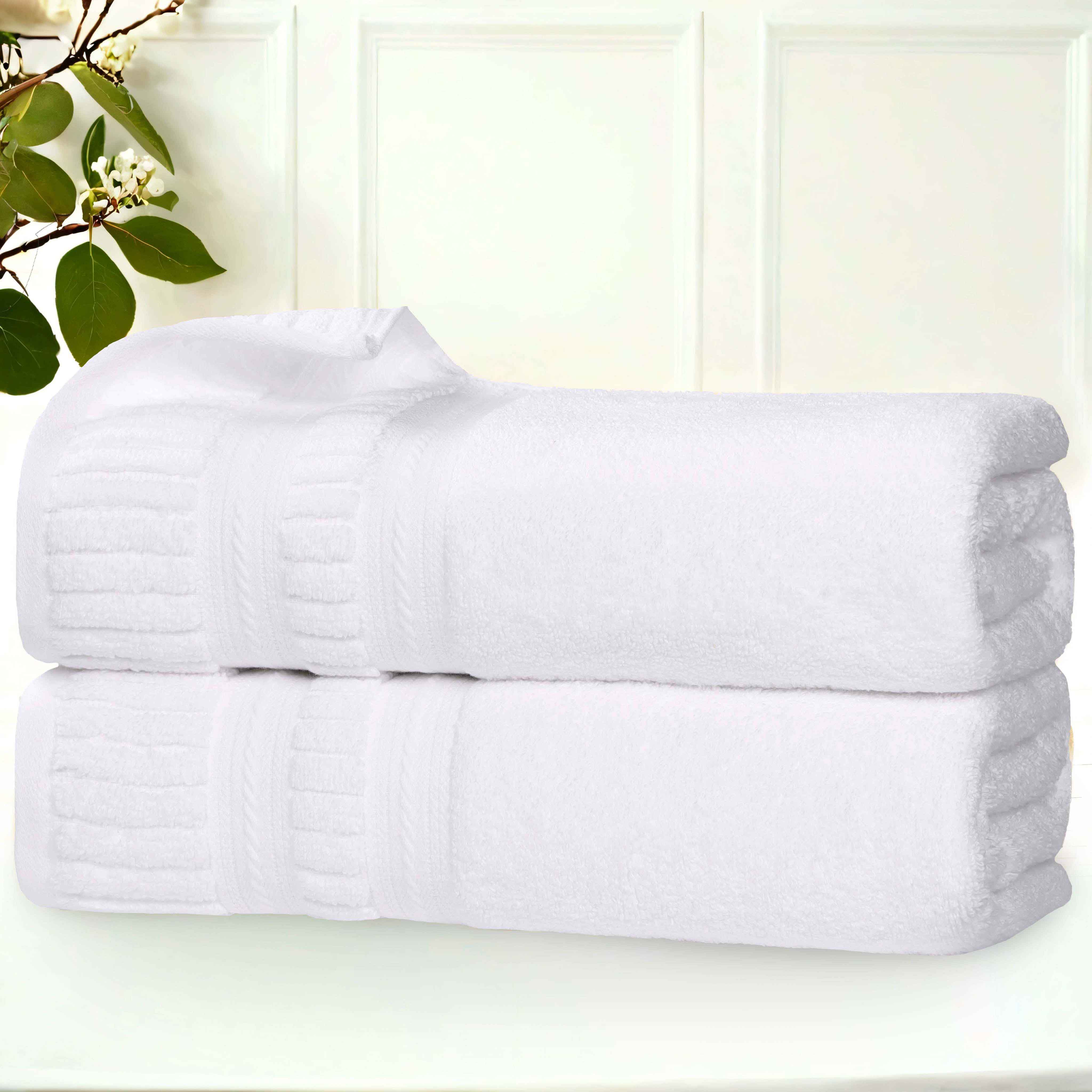 Zero Twist Cotton Medium Weight Soft Bath Towel Set of 2 - Bath Towel by Superior Brand