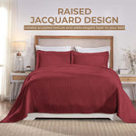 Victory Cotton Matelasse Scrolling Medallion Airy Bedspread Set - Bedspread by Superior