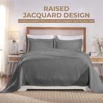 Victory Cotton Matelasse Scrolling Medallion Airy Bedspread Set - Bedspread by Superior