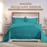 Victory Cotton Matelasse Scrolling Medallion Airy Bedspread Set - Bedspread by Superior