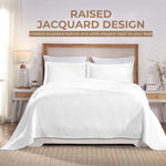 Victory Cotton Matelasse Scrolling Medallion Airy Bedspread Set - Bedspread by Superior