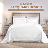 Victory Cotton Matelasse Scrolling Medallion Airy Bedspread Set - Bedspread by Superior
