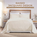 Victory Cotton Matelasse Scrolling Medallion Airy Bedspread Set - Bedspread by Superior