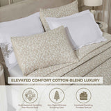 Vineyard Cotton Blend Medium Weight Matelasse Floral Scroll Coverlet - Coverlet by Superior