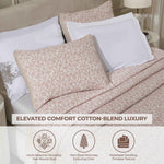Vineyard Cotton Blend Medium Weight Matelasse Floral Scroll Coverlet - Coverlet by Superior