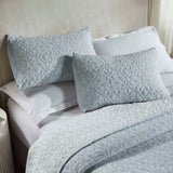 Vineyard Cotton Blend Medium Weight Matelasse Floral Scroll Coverlet - Coverlet by Superior