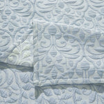 Vineyard Cotton Blend Medium Weight Matelasse Floral Scroll Coverlet - Coverlet by Superior
