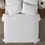 Vineyard Cotton Blend Medium Weight Matelasse Floral Scroll Coverlet - Coverlet by Superior