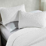 Vineyard Cotton Blend Medium Weight Matelasse Floral Scroll Coverlet - Coverlet by Superior