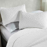 Vineyard Cotton Blend Medium Weight Matelasse Floral Scroll Coverlet - Coverlet by Superior