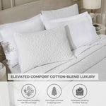 Vineyard Cotton Blend Medium Weight Matelasse Floral Scroll Coverlet - Coverlet by Superior