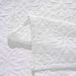Vineyard Cotton Blend Medium Weight Matelasse Floral Scroll Coverlet - Coverlet by Superior