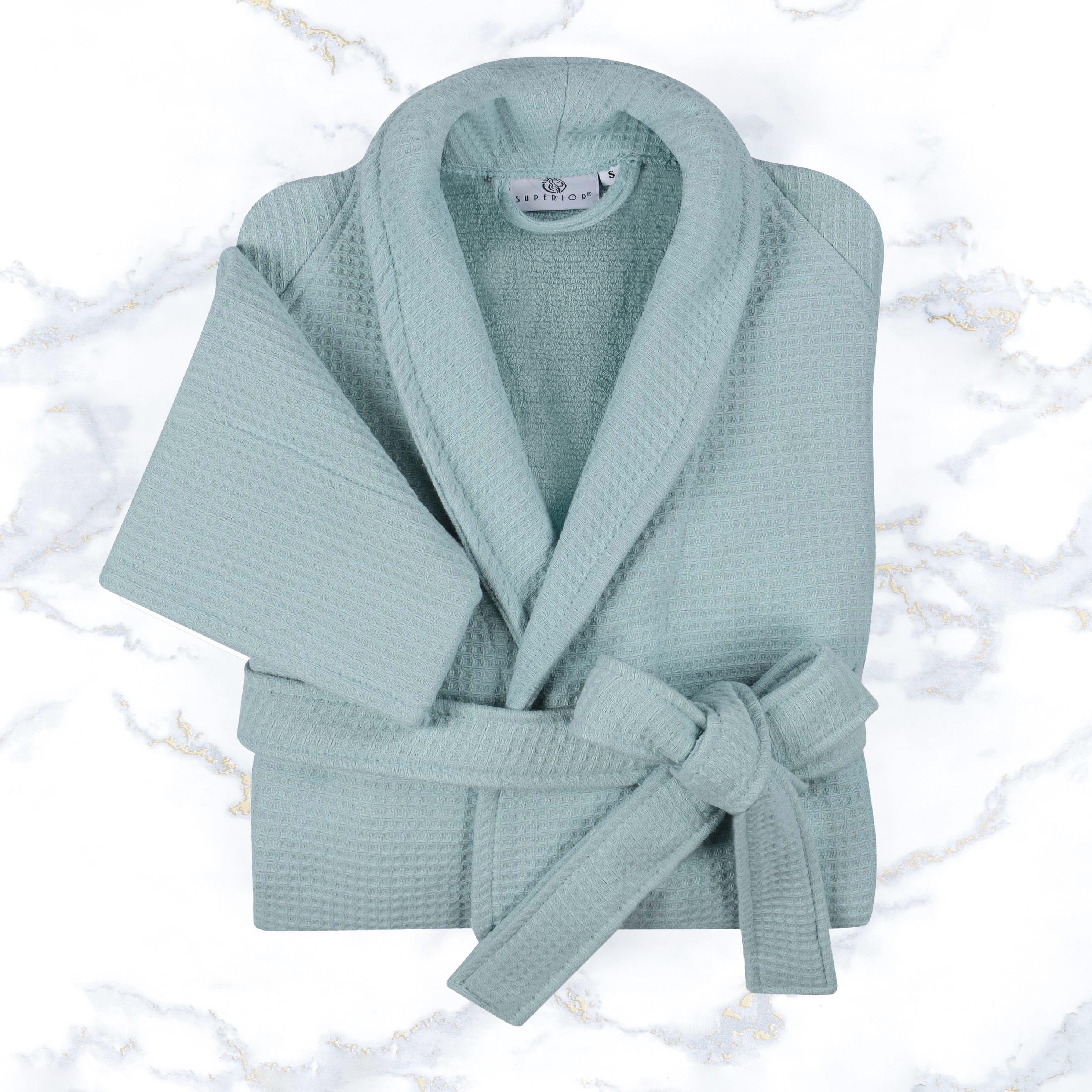 Waffle Weave Cotton Soft Lightweight Oversized Unisex Adult Bath Robe - Bath Robe by Superior Brand