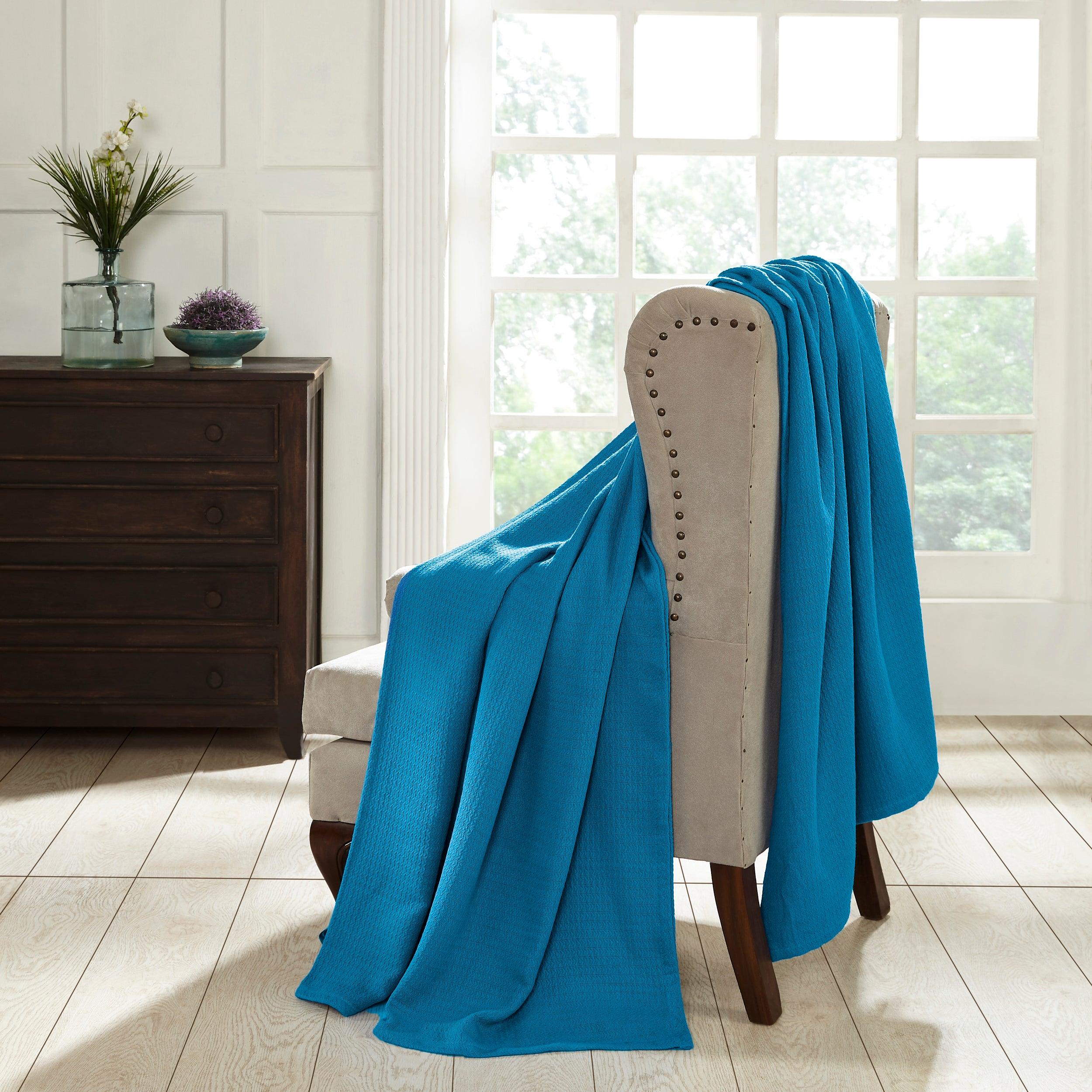 100% Cotton Waffle Blanket – Cooling Waffle Weave, Lightweight & Breathable - Blanket by Superior Brand