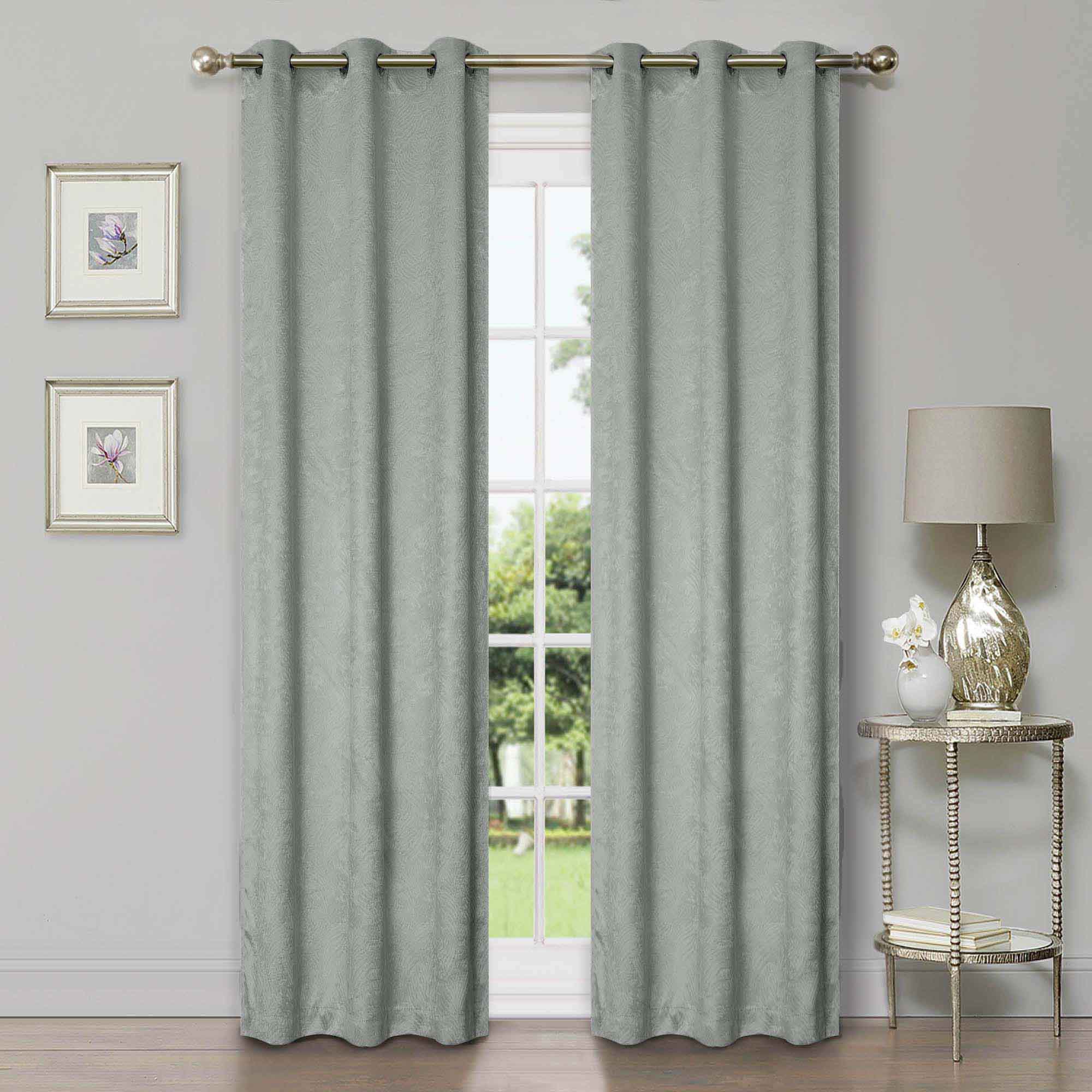 Waverly Geometric Washable Room Darkening Blackout Curtains, Set of 2 - Blackout Curtains by Superior Brand