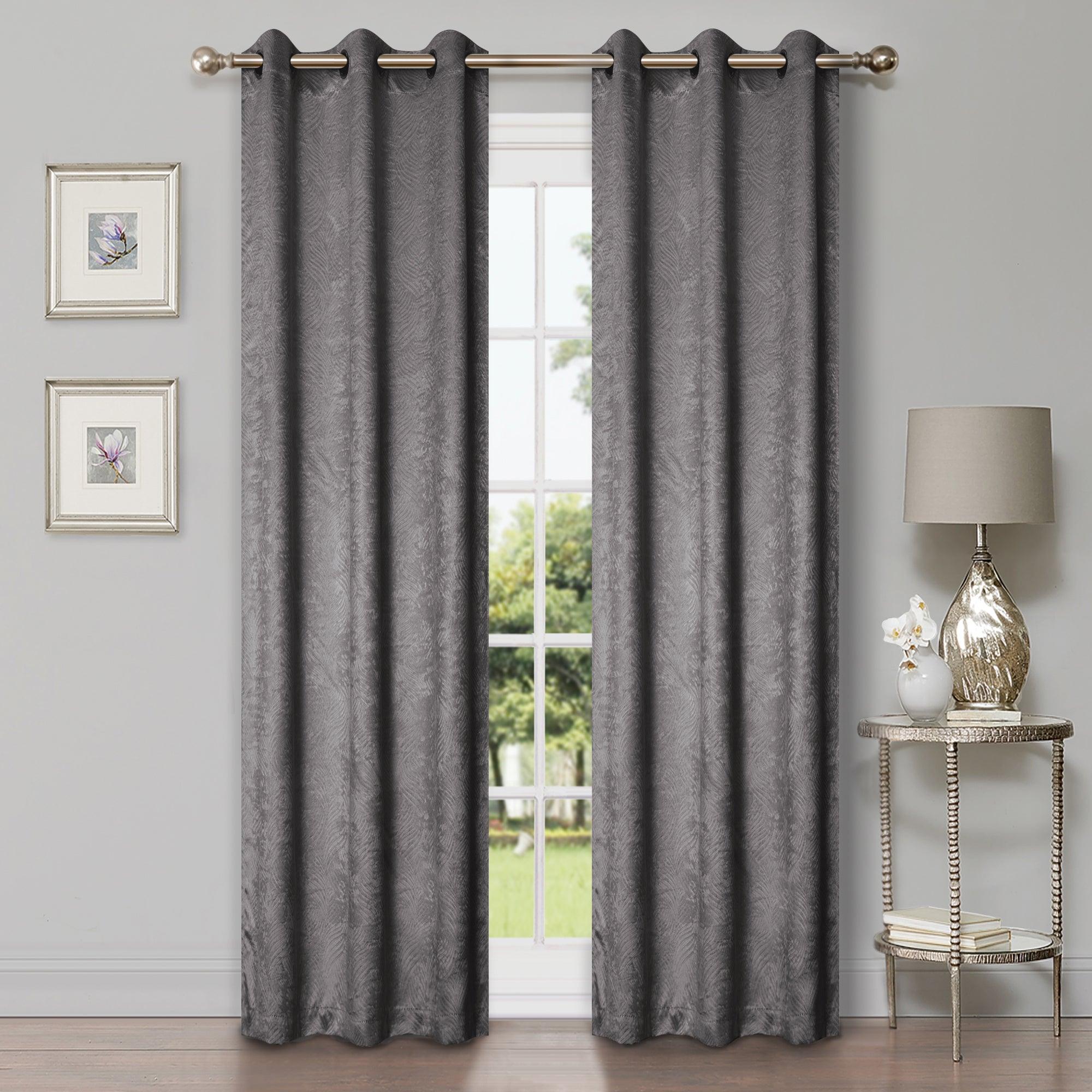 Waverly Thermal Blackout Grommet 2 Piece Curtain Panel Set 42" - Blackout Curtains by Superior