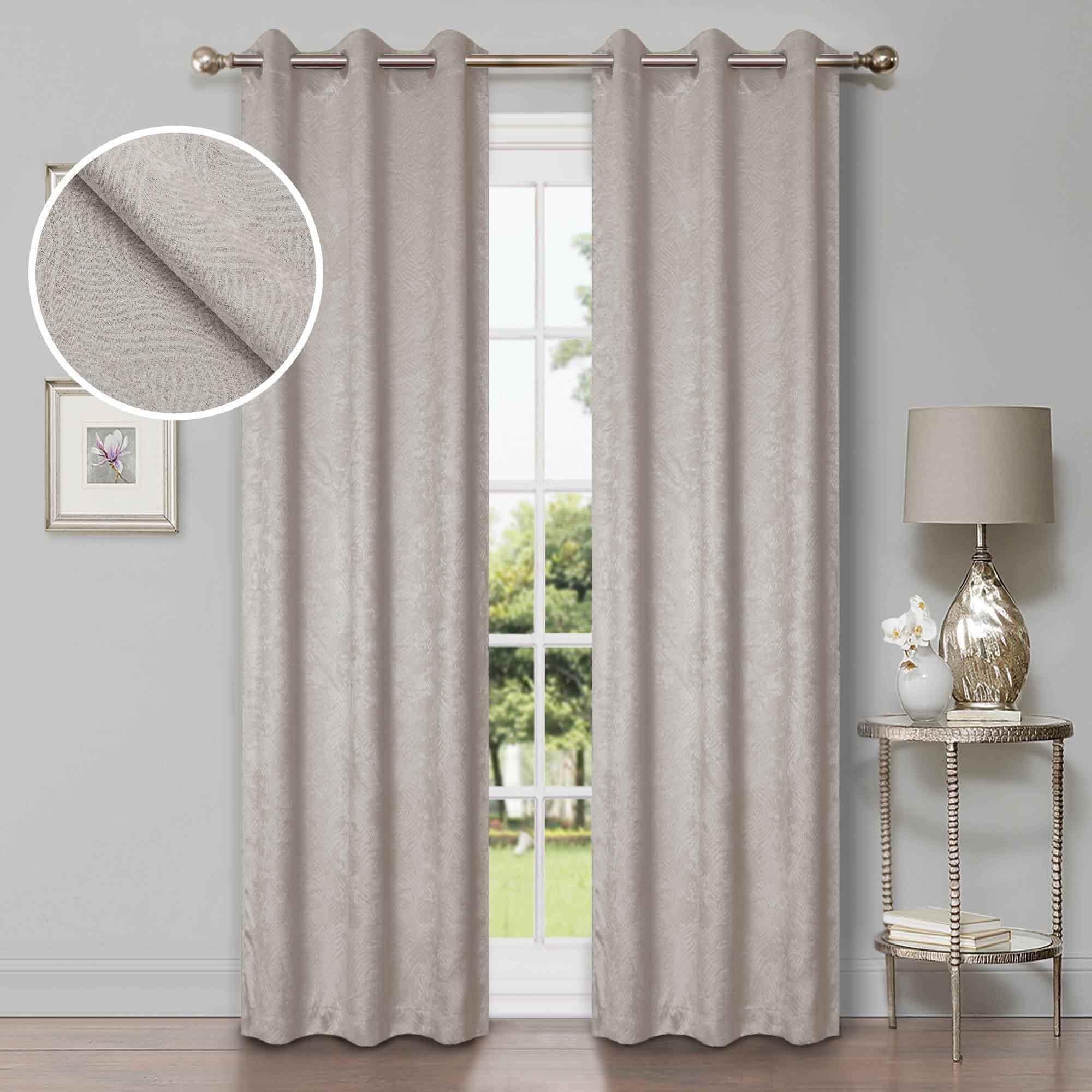 Waverly Geometric Washable Room Darkening Blackout Curtains, Set of 2 - Blackout Curtains by Superior Brand