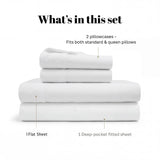 530 Thread Count Egyptian Cotton Sateen Bed Sheet Set