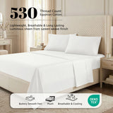 530 Thread Count Egyptian Cotton Sateen Bed Sheet Set