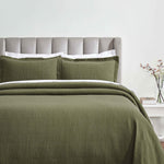 Zenith Cotton Medium Weight Geometric Matelasse Bedspread and Sham Set - Bedspread by Superior