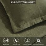 Zenith Cotton Medium Weight Geometric Matelasse Bedspread and Sham Set - Bedspread by Superior