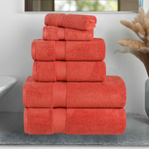 Zero-Twist Cotton Towel Set – 6-Piece Quick-Dry & Absorbent - Towel Set by Superior Brand