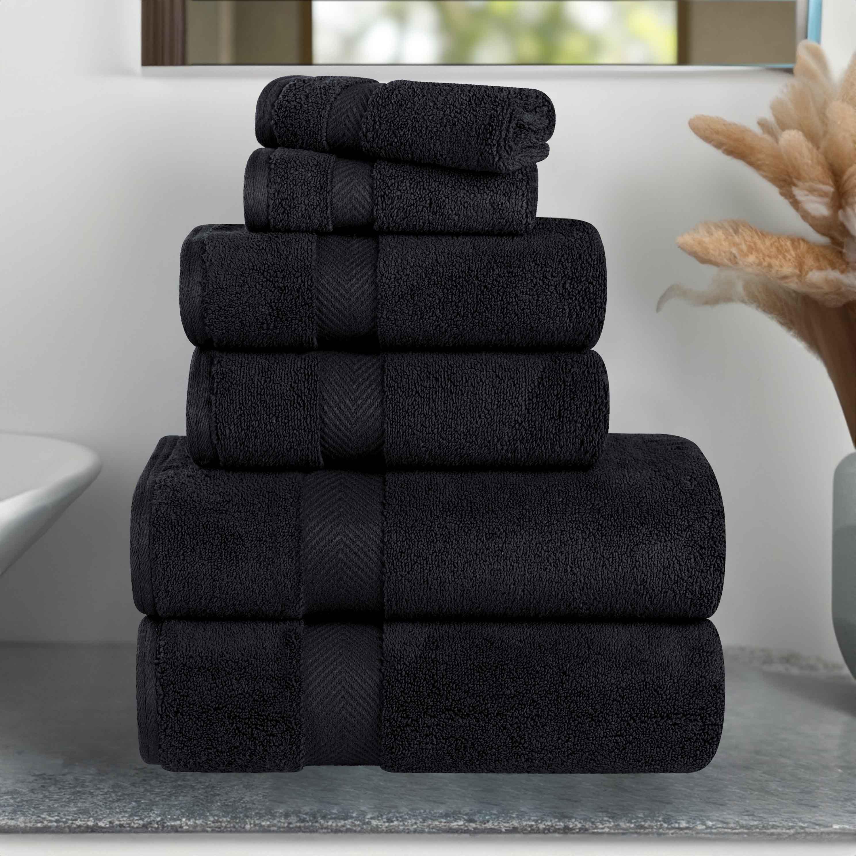 Zero-Twist Cotton Towel Set – 6-Piece Quick-Dry & Absorbent - Towel Set by Superior Brand