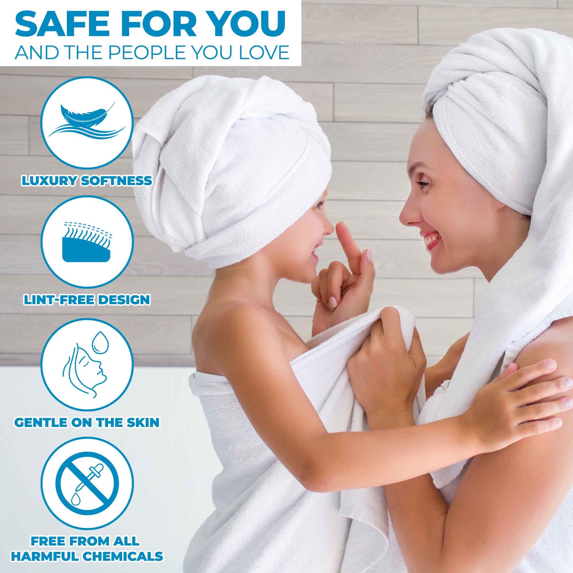 Zero-Twist Cotton Quick-Drying Absorbent Assorted 6 Piece Towel Set - Towel Set by Superior