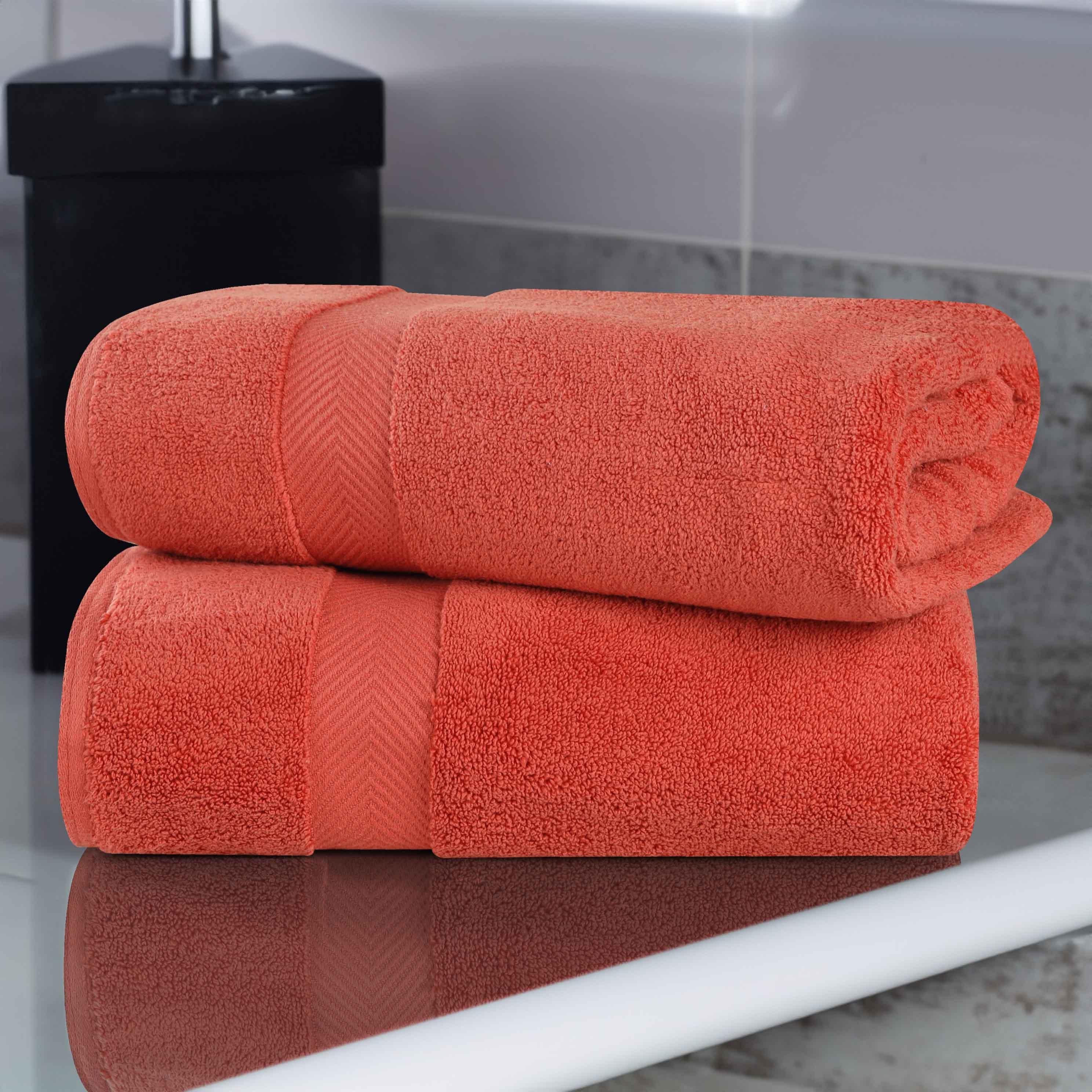 Zero-Twist Cotton Solid Soft Absorbent 2 Piece Bath Sheet Set - Bath Sheets by Superior Brand
