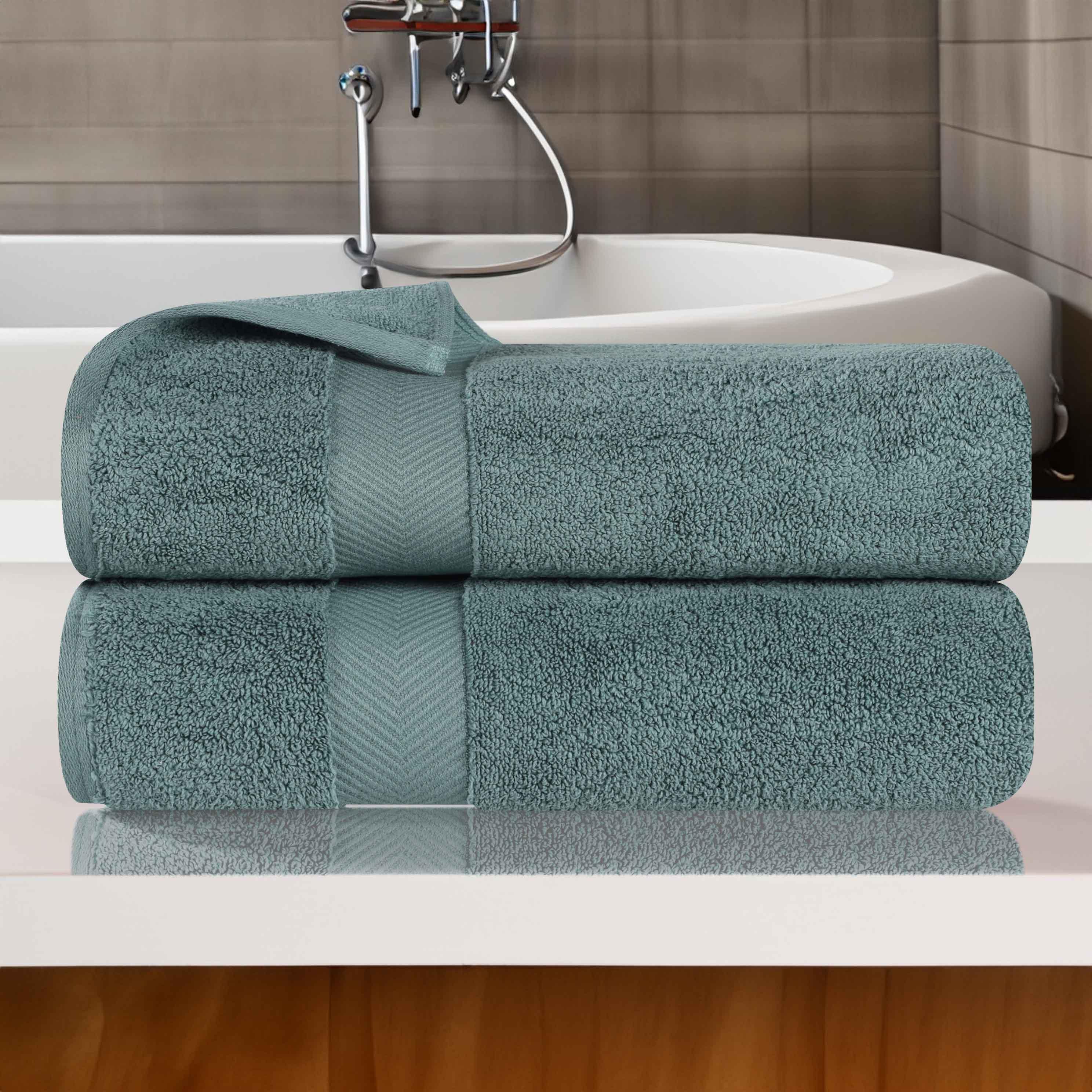 Jade Zero Twist Cotton Ultra-Soft Absorbent Bath Towel Set of