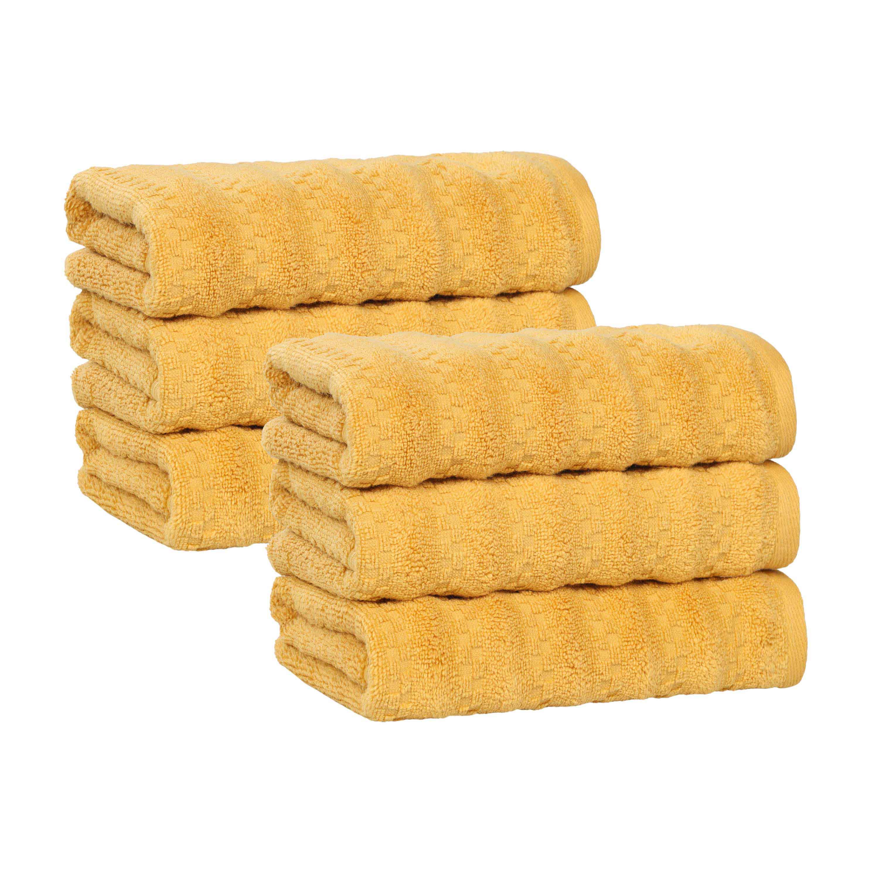 Zuma Zero Twist Cotton Medium Weight Absorbent Hand Towels, Set of 6 - Hand Towel by Superior Brand