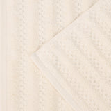 Zuma Zero Twist Cotton Waffle Textured Stripes Bath Sheets, Set of 2 - Bath Sheet by Superior