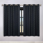 Zuri Textured Waves Room Darkening Blackout Curtains, Set of 2 - Blackout Curtains by Superior