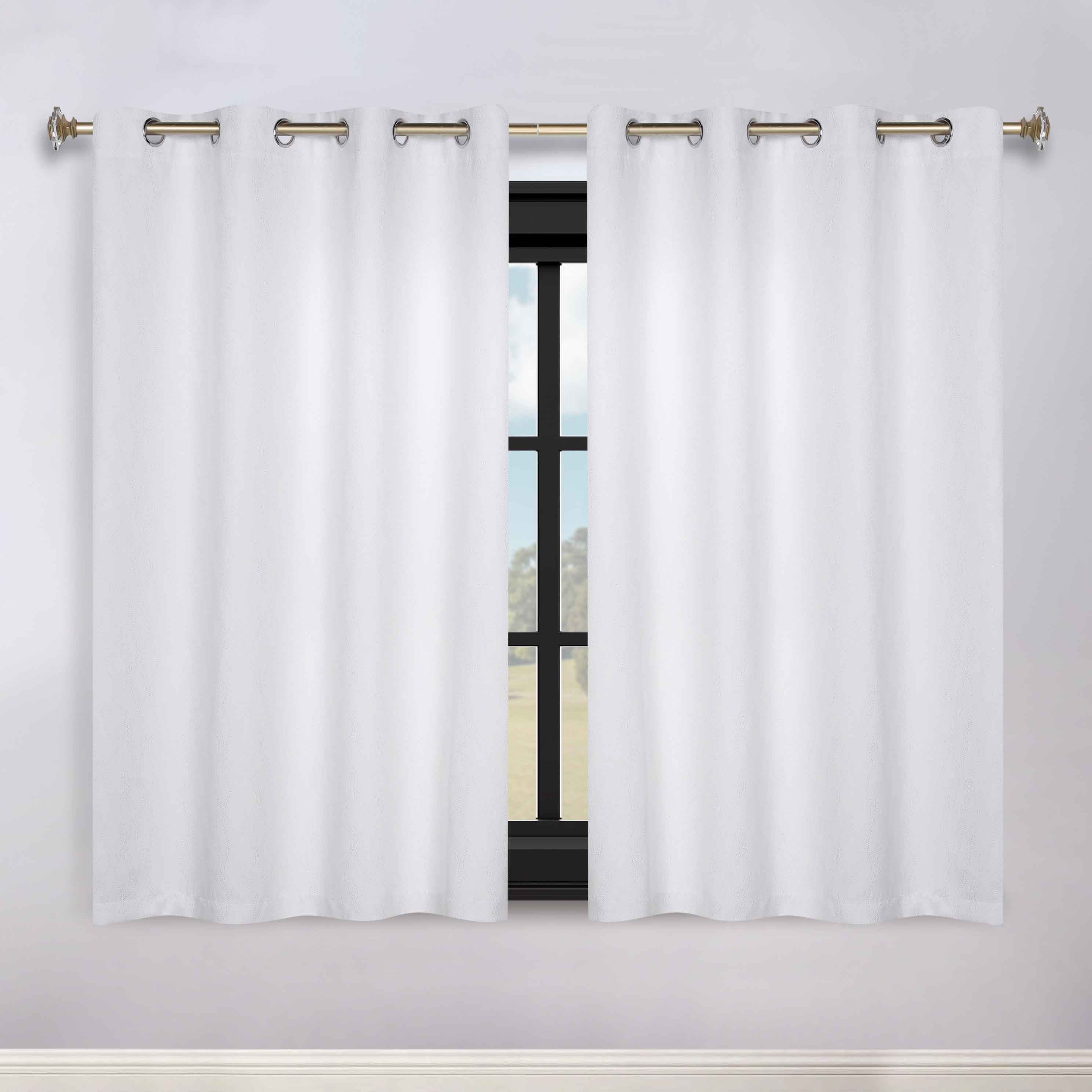 Zuri Textured Waves Room Darkening Blackout Curtains, Set of 2 - Blackout Curtains by Superior Brand