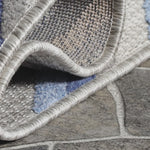 Superior Acacia Geometric Zigzag Modern Indoor/Outdoor Area Rug or Runner Rug - Grey