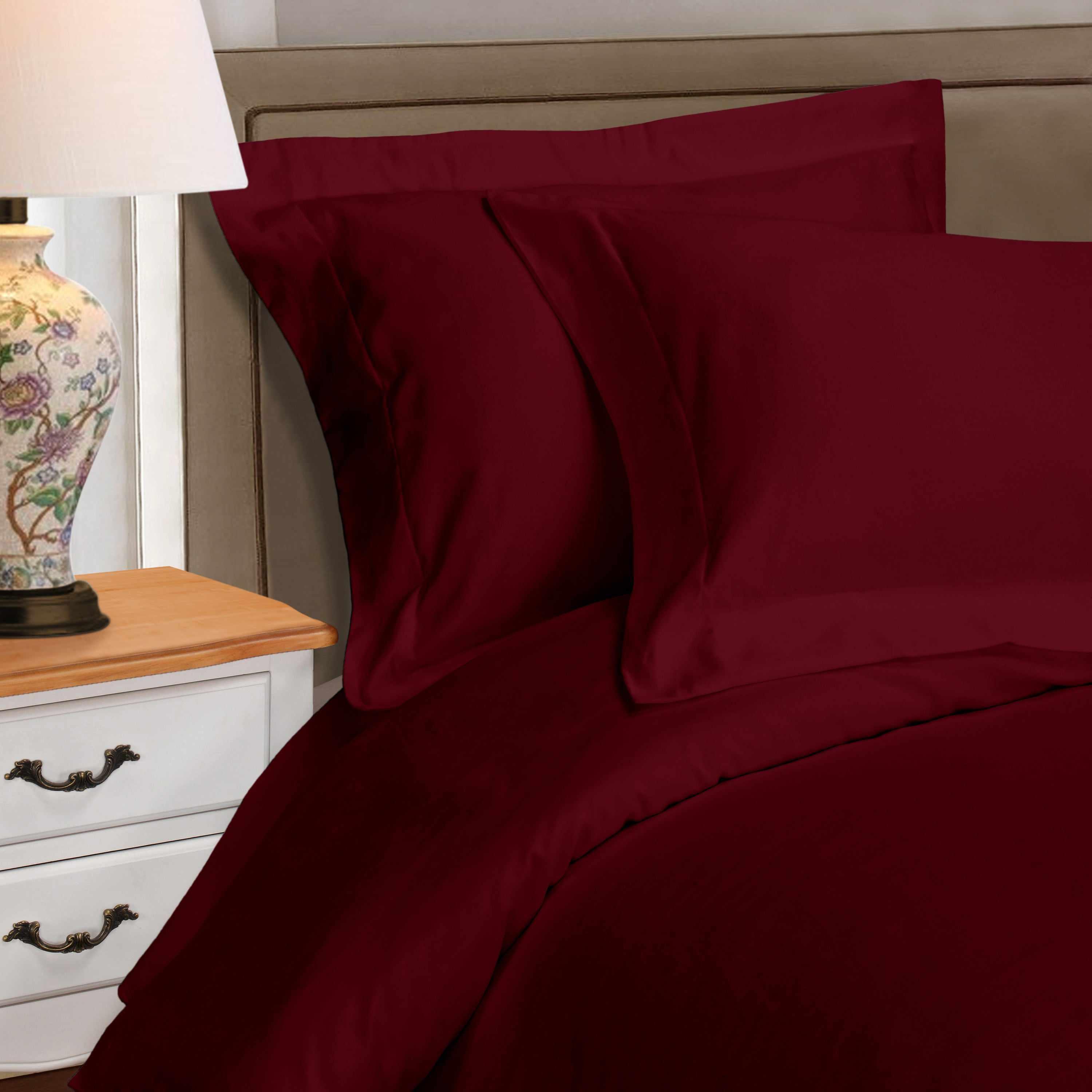1000 Thread Count Egyptian Cotton Solid Duvet Cover Set - Egyptian Cotton Duvet Cover Set by Superior