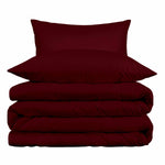 1000 Thread Count Egyptian Cotton Solid Duvet Cover Set - Egyptian Cotton Duvet Cover Set by Superior