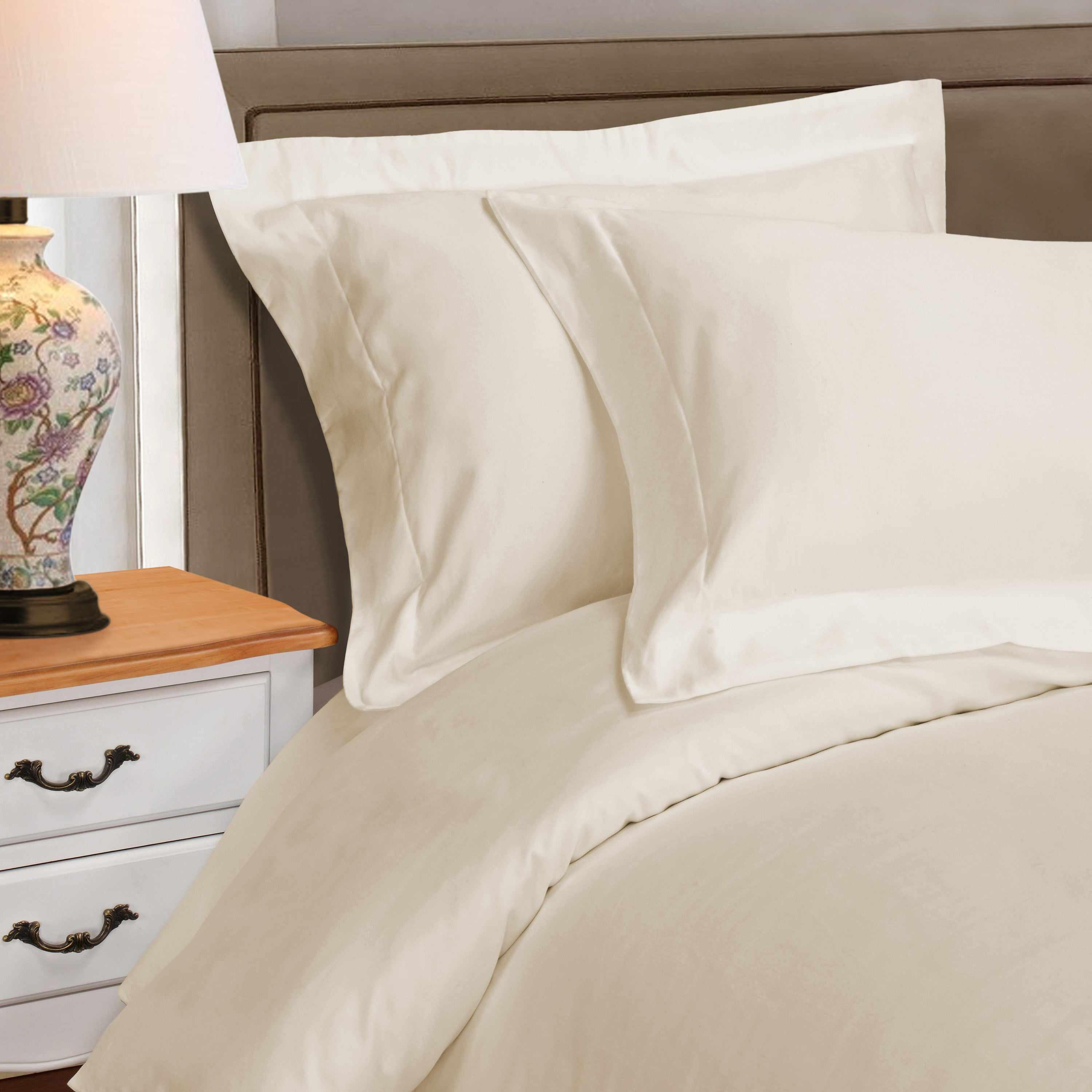 1000 Thread Count Egyptian Cotton Solid Duvet Cover Set - Egyptian Cotton Duvet Cover Set by Superior