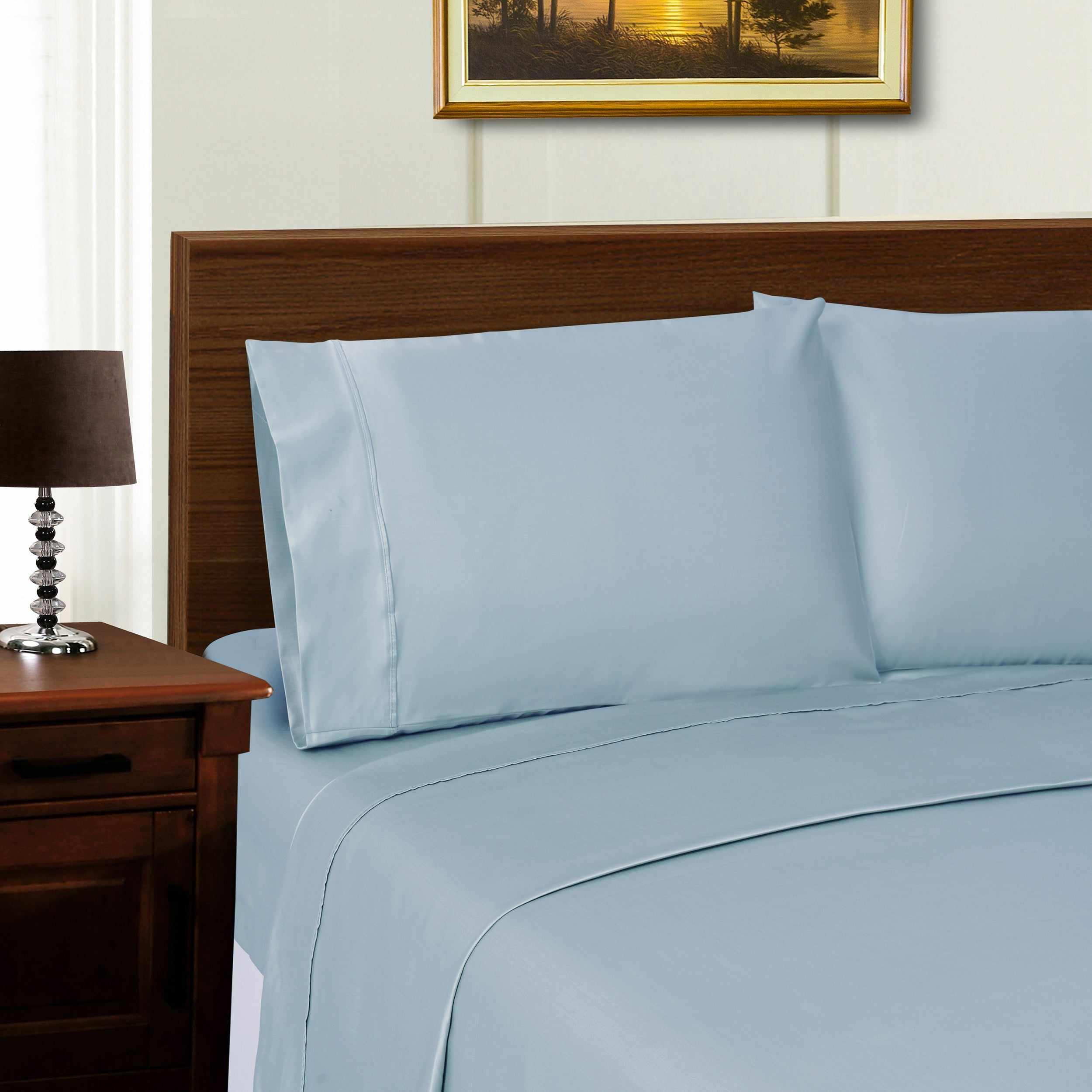 1000 Thread Count Lyocell Blend Bed Sheet Set Solid Deep Pocket - Sheet Set by Superior Brand