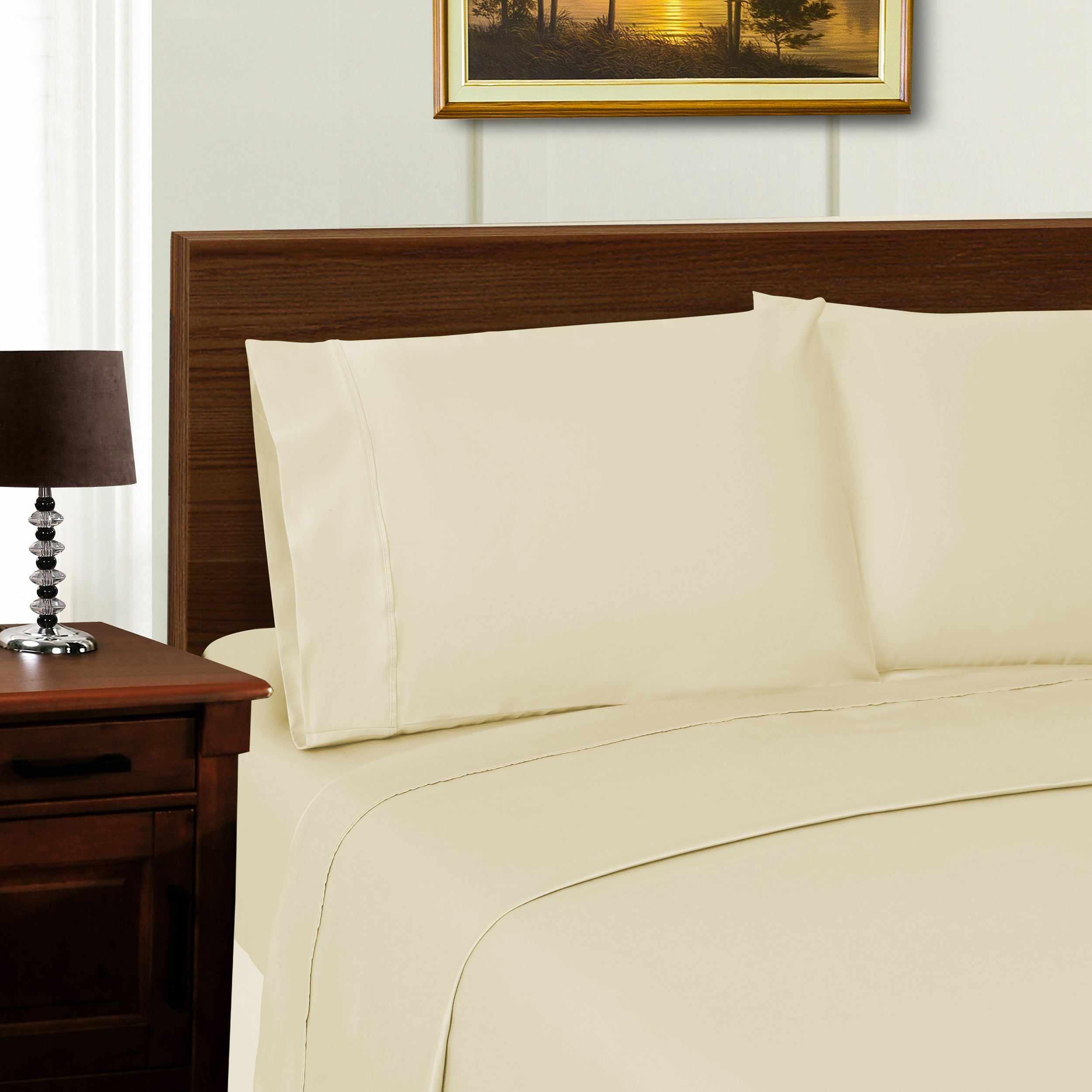 1000 Thread Count Lyocell Blend Bed Sheet Set Solid Deep Pocket - Sheet Set by Superior Brand