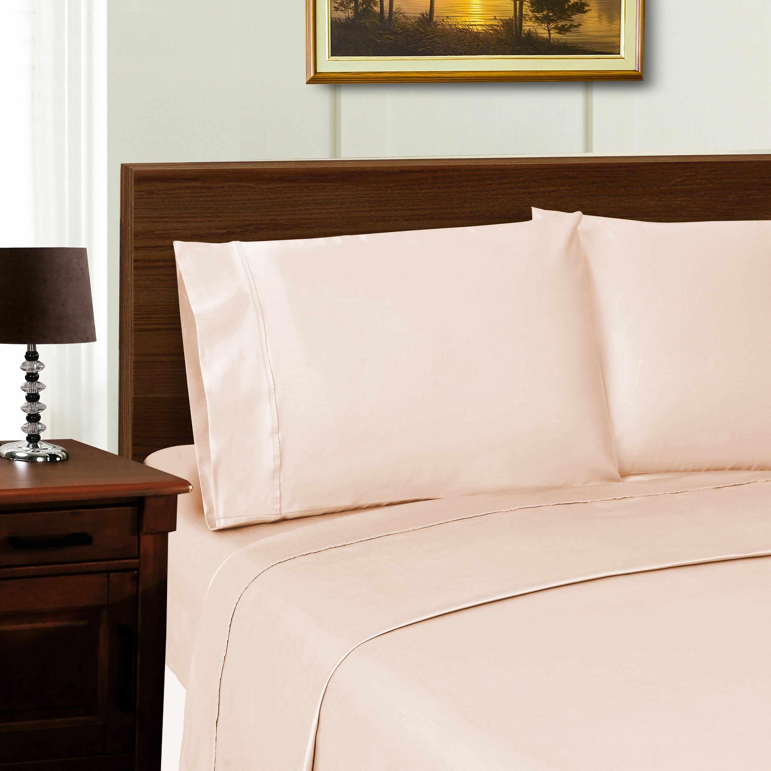 1000 Thread Count Lyocell Blend Bed Sheet Set Solid Deep Pocket - Sheet Set by Superior Brand